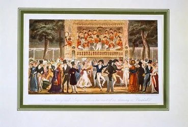 Vauxhall Gardens, 'Life in London, etc.', av Pierce Egan
