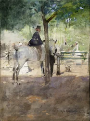 In the Row, ca. 1890 (akvarell på papir)