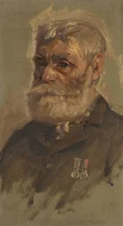 Portrett av G. Sandford, 28., ca. 1920 (olje på panel)