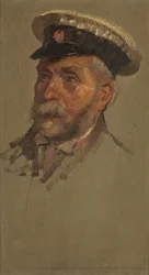 Portrett av L. Andrews, 30., ca. 1920 (olje på panel)