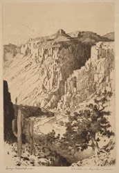 Skisse på Apache Trail, Arizona
