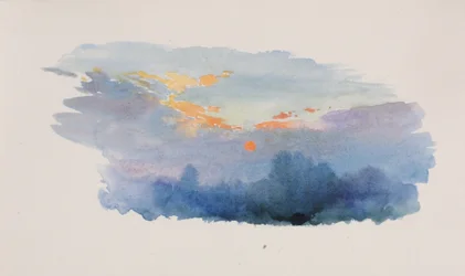Solnedgang, Oxford, 1899.