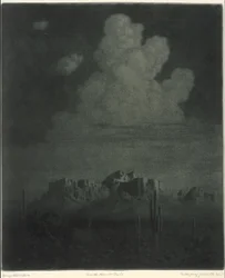 Superstition Mountain, Apache Trail, Arizona, til høyre [nr. 2]