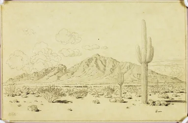 Uten tittel (overføringstegning for Camelback Mountain, Phoenix)