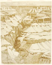 Uten tittel (overføringstegning for Grand Canyon [nr. 1])