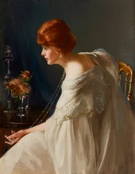 The Locket (olje på lerret)