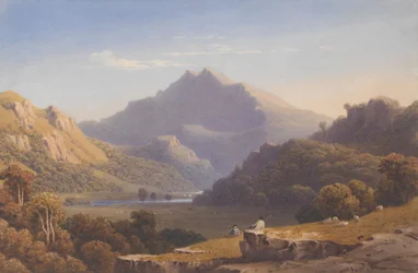 Snowdon fra Llyn Nantlle, Nord-Wales, 1832.