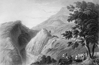 'Utsikt nær Kursalee', 1838.