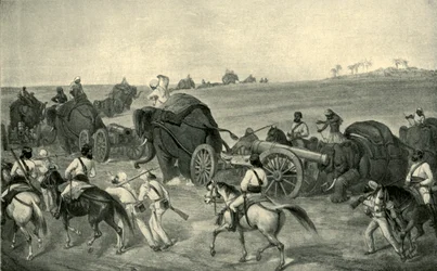 The Advance of the Siege Train to Delhi, 1857, 1901.