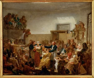 Doktor Dubois#39; operasjon under imperiet (maleri på lerret)