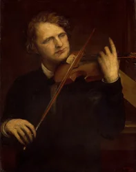 En lampestudie: Herr Joachim, 1868.