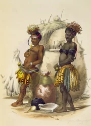 Dabiyaki og Upapazi, Zulu Boys in Dancing Dress, plate 17 fra 
