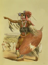 Zulu-kriger, Utimuni, nevø til Chaka, den avdøde Zulu-kongen, plate 13 fra 