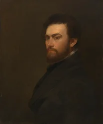 George Fuller selvportrett, før 1860.