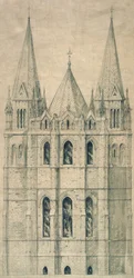 Forhøyning, ca. 1860 (papir)
