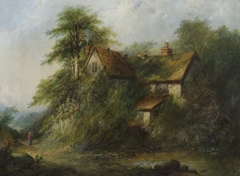 Hytte på landsbygda, 1871