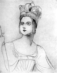 Dronning Victoria i kroningsdrakt, 1837, 1901.