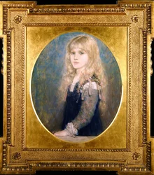 Portrett av Esme Robb (farget kritt på papir) (se også 350757)
