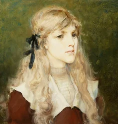 Portrett av Esme Robb, ca. 1890