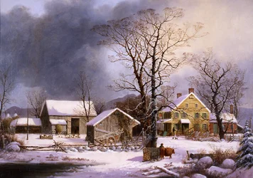 Vinter på landet, 1862