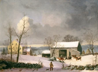 Vinter på landet, ca. 1858 (olje på lerret)