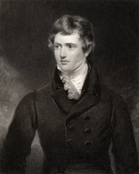 Edward George Geoffrey Smith Stanley, gravert av H. Robinson, fra 