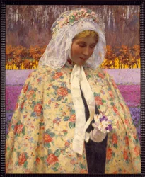 La Mariée, maleri av George Hitchcock (1850-1913), 1906, privat samling