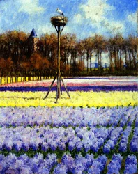 Storkeneiret, Holland (olje på lerret)