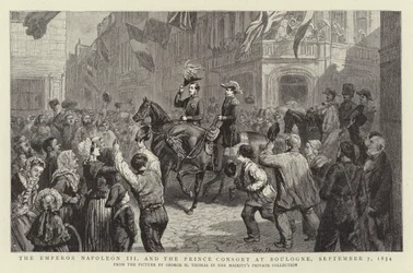 Keiser Napoleon III og prinsgemalen i Boulogne, 7. september 1854