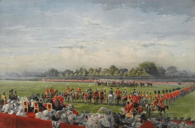 Den første distribusjonen av VC av Queen Victoria, Hyde Park, 26. juni 1857, utgitt av Henry Graves and Co., 25. juni 1858