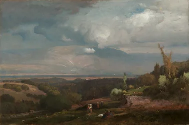Nærmer seg storm fra Alban Hills, 1871.