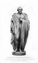 Benjamin Disraeli, 1st Earl of Beaconsfield, engelsk statsmann og litterær skikkelse, 1881.