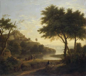 Landskap nær en kystvik