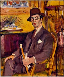 The Malacca Cane, et portrett av Duncan Macdonald, Esq., sittende