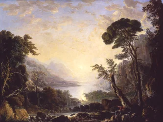 Komposisjon, italiensk natur, 1846.