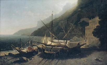 Utsikt over Amalfi, Salernobukten