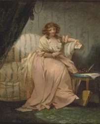 En kvinne som heter Anne, kunstnerens kone