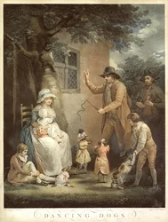 Dansende hunder, ca. 1800