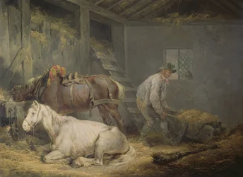 Hester i en stall, 1791