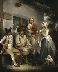 En rekrutt lokkes i en felle, ca. 1790