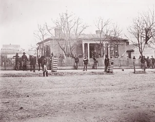 Hovedkvarteret til general Sherman eller Thomas, Chattanooga, ca. 1864.