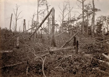 «Helveteshullet», New Hope Church, Georgia, fra fotografiske visninger av Shermans felttog, plate 27