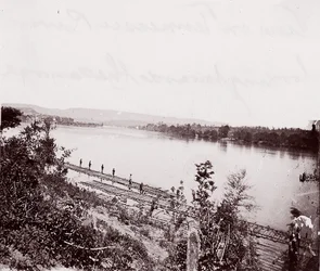 Utsikt over Tennessee River med utsikt mot Chattanooga, ca. 1864.