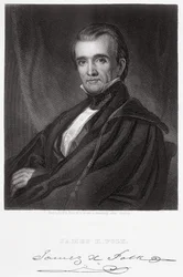 James Knox Polk, gravert av Henry Bryan Hall (1808-84)
