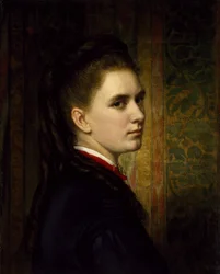 Portrett av Maria Healy, kunstnerens datter, ca. 1871