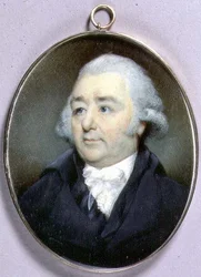 Portrait Miniature of John Flaxman, ca. 1798 (akvarell på elfenben)
