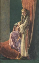 En tyrkisk jente, 1853 (wc med kroppsfarge på papir)