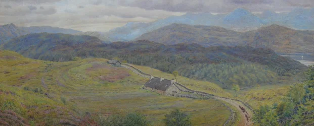 Ved Arisaig - Coast of Invernessshire, ca. 1866 (akvarell)