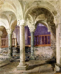 Crypt of St. Nicolas Giornico, Canton Ticino, Sveits