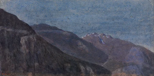 Ticino-dalen fra Giornico (akvarell)